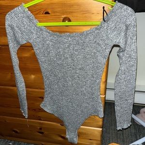 garage off shoulder bodysuit